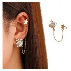 ACCESORIOS DE EVA - Arete Ear Cuff Simulador Set Planeta