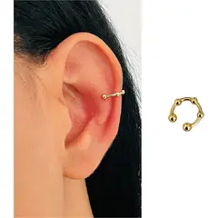 ACCESORIOS DE EVA - Arete Ear Cuff Simulador 3 Puntos_.