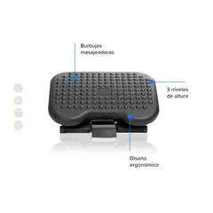 ERGONOMUS - Descansapies 3 Alturas Plastico.-