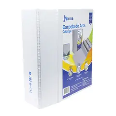 EDITORIAL NORMA - Folder Carpeta Tipo Catálogo 3,0 Pulgadas, 3 Argollas En D