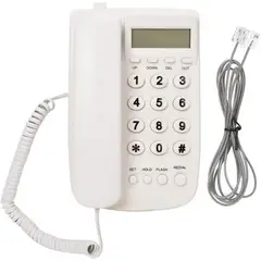 DAYOSHOP - Telefono Fijo Escritorio Alambrico Pantalla Lcd Kx-t078cid