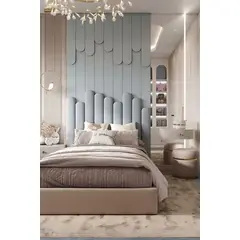 GENERICO - Cabecero cielo semidoble 120cmx100cm azul cielo