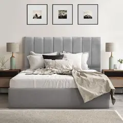 GENERICO - Cabecero nuqui semidoble120cmx100cm gris