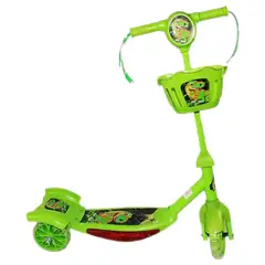 VITTORIA - Patineta scooter canasta para niños y niñas luces sonidos