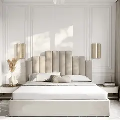 GENERICO - Cabecero más base cama Lotto semidoble 120x190cm