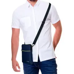 VIROX - MANOS LIBRES UNISEX RECTANGULAR CON BANDA REFLECTIVA AZUL OSCURO_.