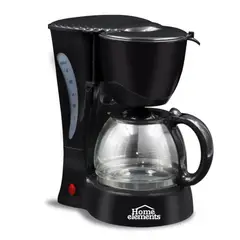 HOME ELEMENTS - Cafetera Eléctrica 6Tzas HE7025 -Negro