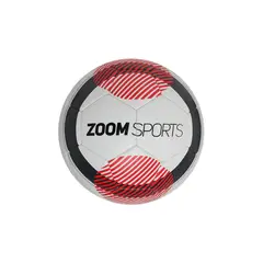 ZOOM SPORT - Balon de Futbol Sala N° 4 Tiki Taka Blanco Rojo ZOOM SPORTS