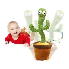 ONE PIXEL - Juguete Muñeco Cactus Bailarin Imita La Voz Recargable