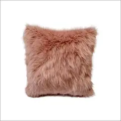 BANZAY - Cojín Peludo Peluche Decorativo Palo de rosa