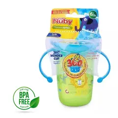 MUNDO BEBE - Nuby Vaso 360 8 Onzas Con Tapa Con Asas