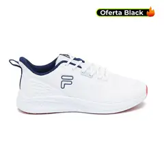 FILA - Tenis Crisram Running-Blanco/Azul