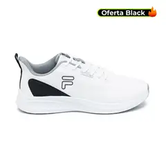 FILA - Tenis Crisram Running-Blanco/Gris