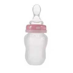 BOOGY - Tetero cuchara bebe biberón para compota sopa cereal papilla