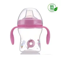 GENERICO - Vaso entrenador boquilla suave - 7 onzas - bebe 6 meses+