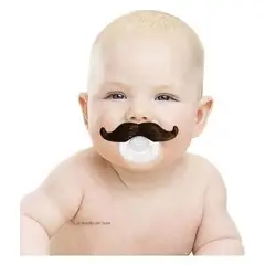 BEBESITOS - Chupo para bebe entretenedor bigote divertido pacificador