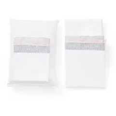 BEBESITOS - Set Sábanas Cuna Almohada Funda Bebe Infantil Deluxe GRIS
