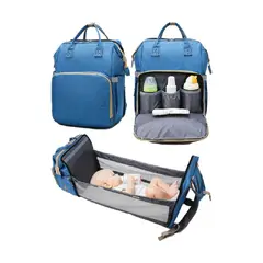 GENERICO - Pañalera multifuncional bolso bebe cambiador plegable usb