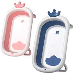 GENERICO - Bañera Portátil Tina Plegable Jacuzzi Bebé Silicona ROSADA
