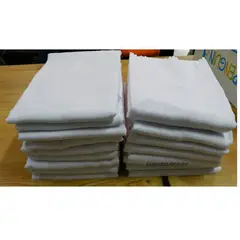 BEBE - Pañales de tela adulto (24 unidades ) 70 x 70 cm Blanco