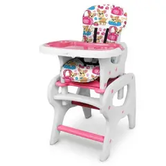 GENERICO - Silla Comedor Escritorio Bebe Infantil 2 en 1 Reclinable