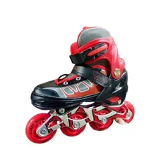 CHICAGO - Patines Kit Protección Infantiles Skates 34-37 Azul Rojo