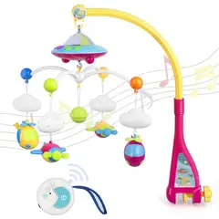 HUANGER - Móvil Musical Para Bebe Con Luces y Control Remoto