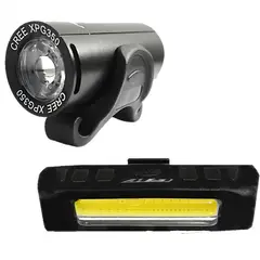 GW - Luz bicicleta recargable usb delantera trasera Combo