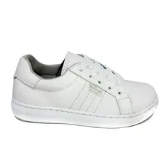 TITINOS - Calzado Escolar Deportivo Unisex Blanco 4019-1_.