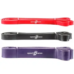 SPORT FITNESS - Kit 3 pzs banda poder elástica sportfitness tonificacion gym