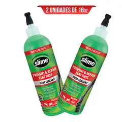 SLIME - Sellador llantas Neumatico 16 oz x2 Und