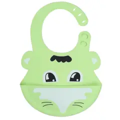 STALION - Babero En Silicona Impermeable Con Bolsillo Limpeza Facil