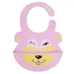 STALION - Babero En Silicona Impermeable Con Bolsillo Limpeza Facil