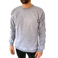 FRIOLENTA - Saco buzo hombre algodón perchado - gris