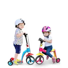 GENERICO - Patineta Bebe Scooter 2 en 1 Bicicleta Iniciación Niña ROSADO