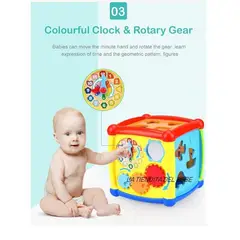 HUANGER - Cubo didactico esimulación temprana bebe unisex musical