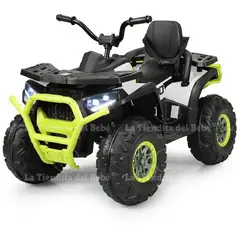 GENERICO - Moto Bebe Cuatrimoto Batería Eléctrica 2 a 10 años Blanca