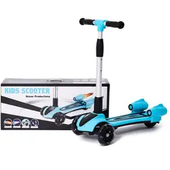 GENERICO - Monopatín patineta niña niño scooter 3 llantas bebe humo usb