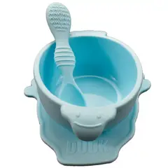MUNDO BEBE - Plato Silicona Pato para tu bebé