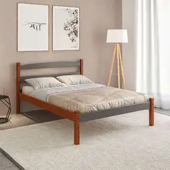 MUEBLES 2020 - Cama doble Delta AcaciaGris