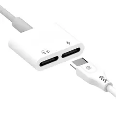 GENERICO - Adaptador hub multipuertos de carga + audio tipo C 2 en 1 BE-BZ06