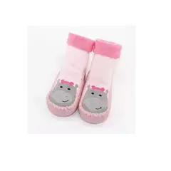 KIDSHOP - Medias Con Suela Antideslizante Zapatos Bebe WB1 Hipo Rosa