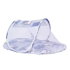 GENERICO - Toldillo Plegable Viajero Para Bebes - Osos a cuadros Azul