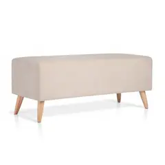 BANZAY - Puff Banco Otomano Liso - Beige