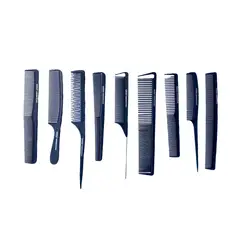 CMS BELLEZA - Set X9 Peinillas En Carbono Con Estuche CMS Cosmos