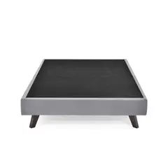 GENERICO - Base Cama Santorini Semidoble Plata (190 x 120 x 26 cm)