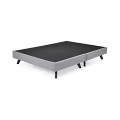 GENERICO - Base Cama Santorini Doble Plata 1(90 x 140 x 26 cm)