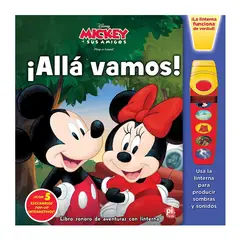JUGANDO Y EDUCANDO - Libro Las Aventuras De Mickey Con Linterna Mágica Para Niños