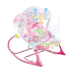 JON DI GROUP SAS - Silla Mecedora Vibradora Musical para Bebe 3 en 1 Mosquitero