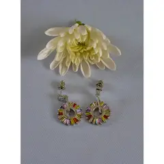 VERAMOREST - Aretes Platinados Arco Iris